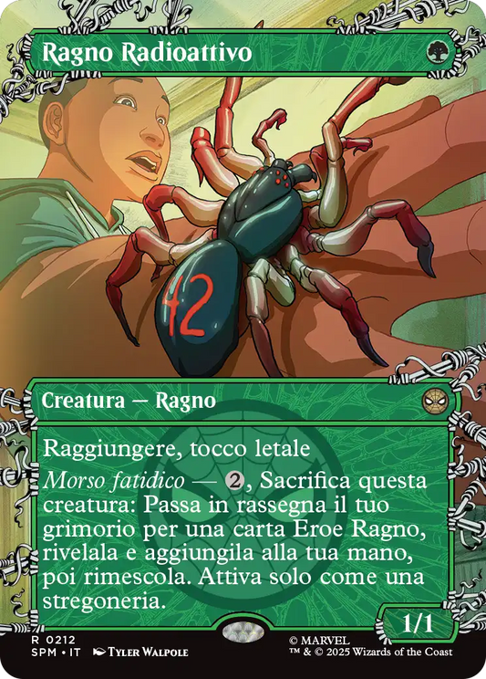 Magic Marvel Spider-man 212 Ragno Radioattivo extra