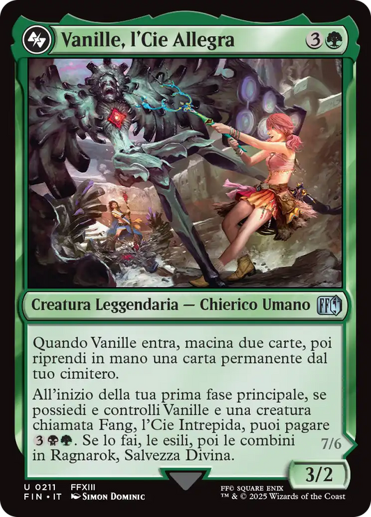 Final Fantasy 211 Vanille, l’Cie Allegra/Ragnarok, salvezza Divina