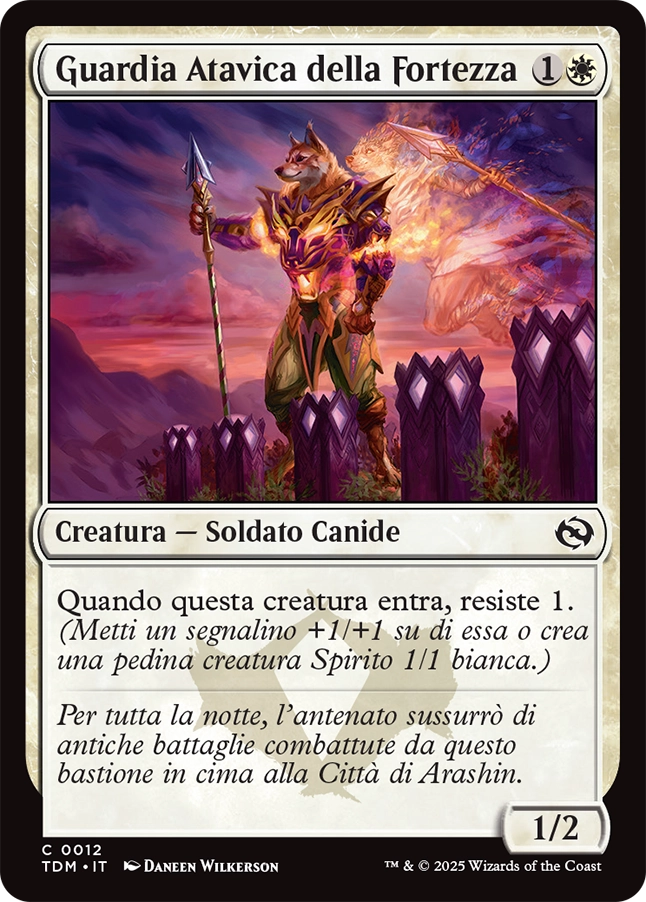 Tarkir la Dracotempesta 12 Guardia Atavica della Fortezza