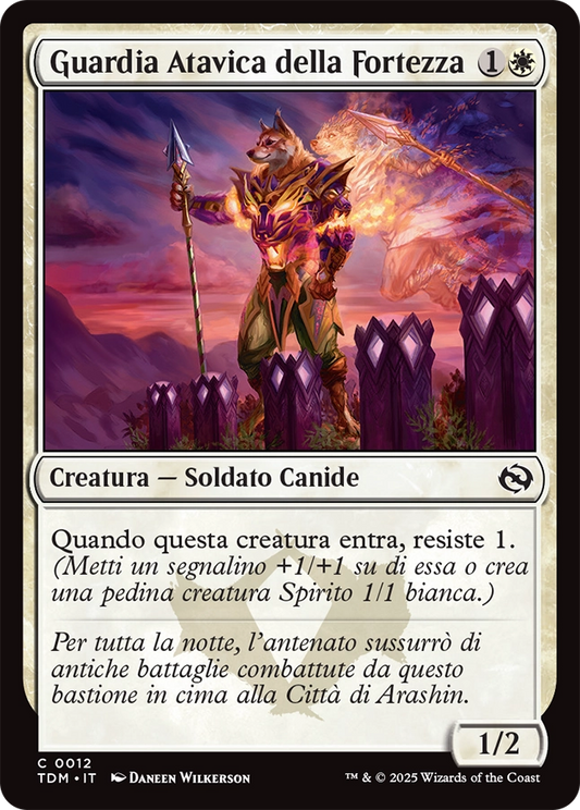 Tarkir la Dracotempesta 12 Guardia Atavica della Fortezza