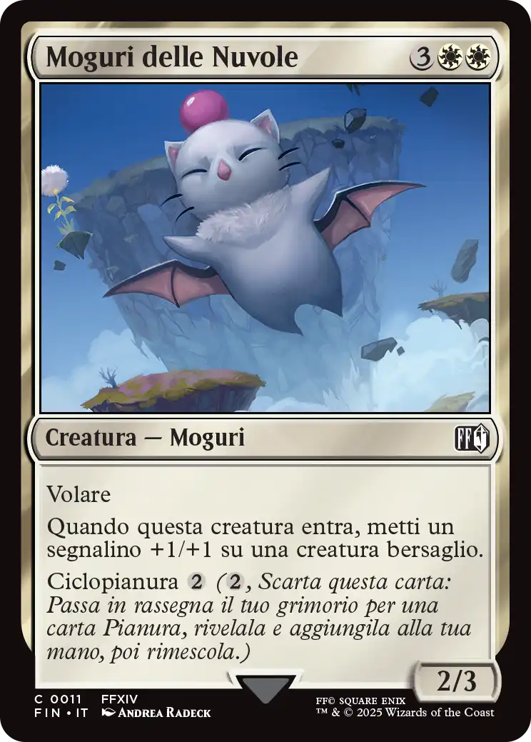 Final Fantasy foil 530 Moguri delle Nuvole foil