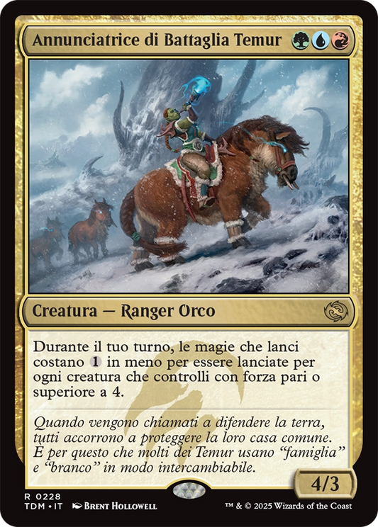 Tarkir la Dracotempesta 228 Annunciatrice di Battaglia Temur