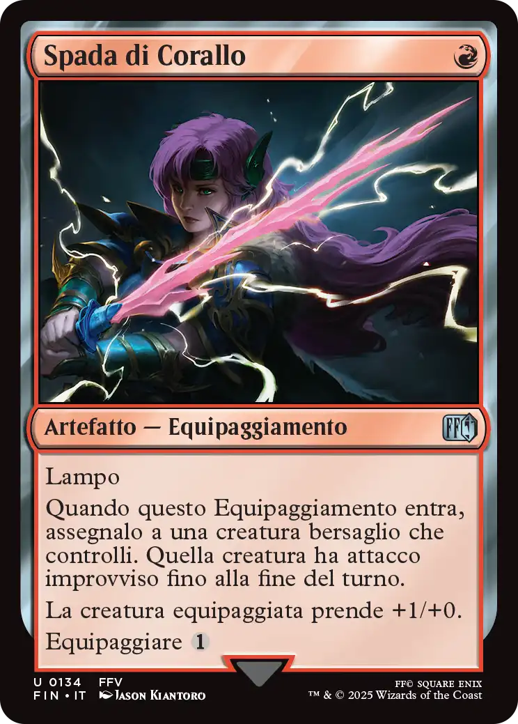 Final Fantasy 134 Spada di Corallo