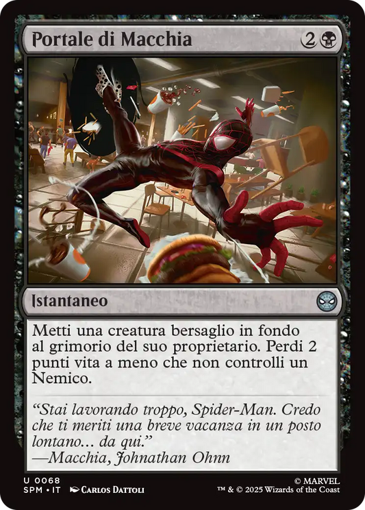 Magic Marvel Spider-man 301 Portale di Macchia foil