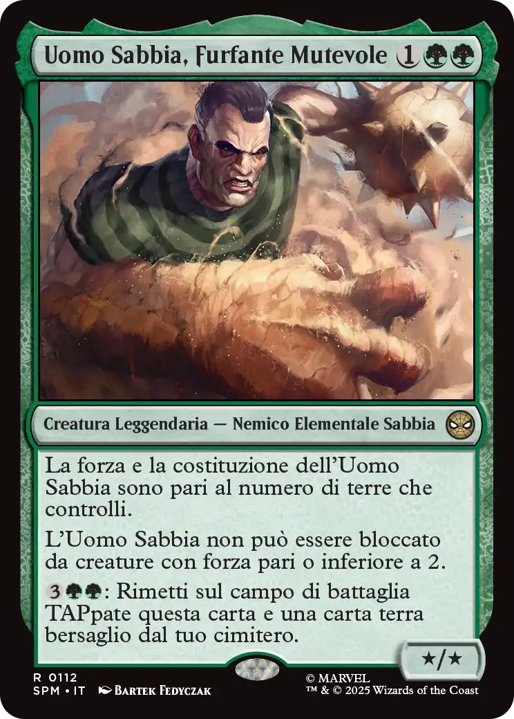 Magic Marvel Spider-man 112 Uomo Sabbia, Furfante Mutevole