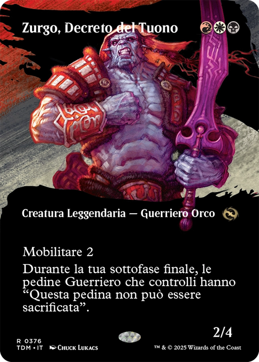 Tarkir la Dracotempesta 376 Zurgo, Decreto del Tuono extra