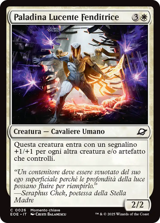 Ai Confini dell' eternità 26 Paladina Lucente Fenditrice
