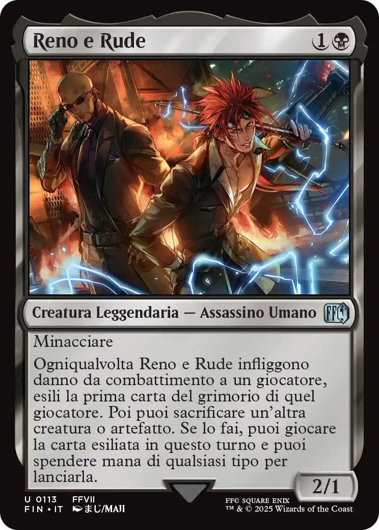 Final Fantasy foil 550 Reno e Rude foil