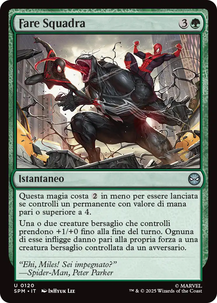 Magic Marvel Spider-man 120 Fare Squadra