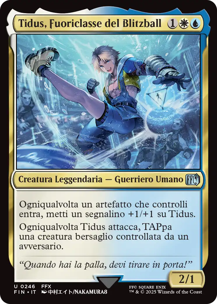 Final Fantasy 246 Tidus, Fuoriclasse del Blitzball