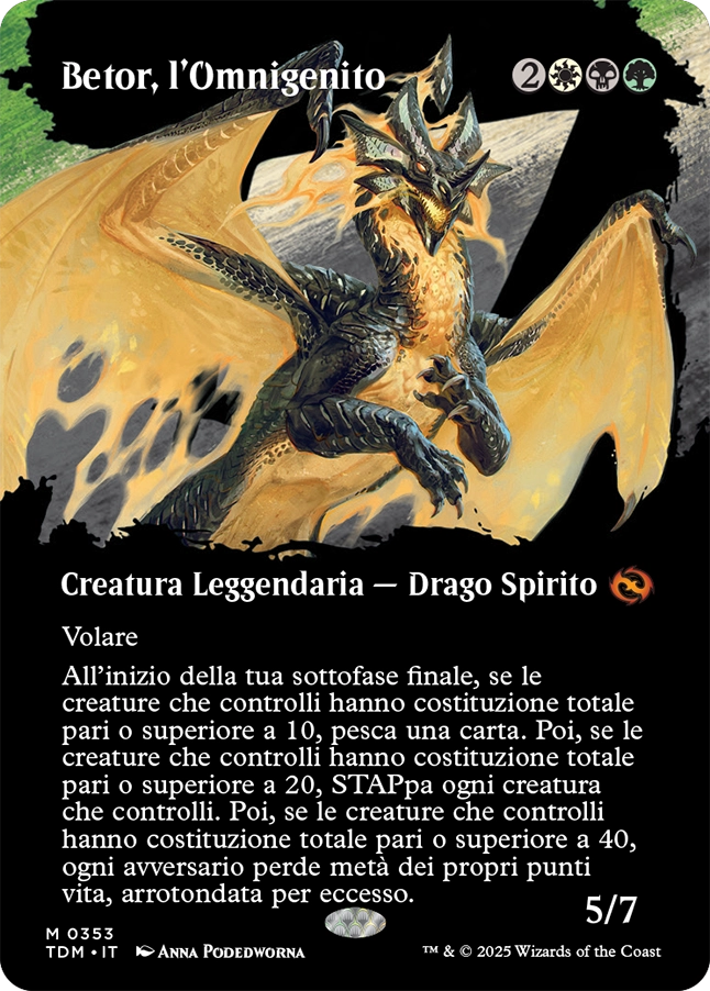 Tarkir la Dracotempesta 353 Betor, l'Omnigenito (V.2) extra
