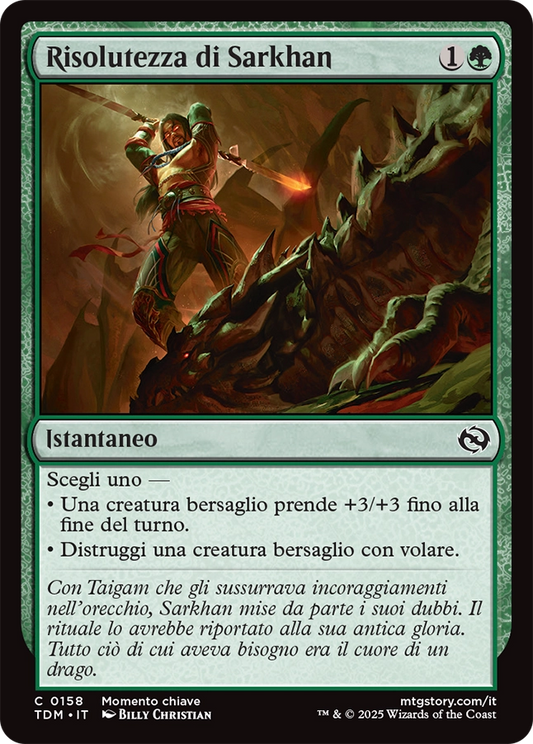 Tarkir la Dracotempesta 158 Risolutezza di Sarkhan
