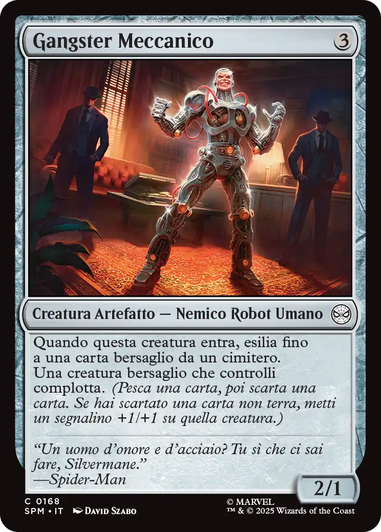 Magic Marvel Spider-man 168 Gangster Meccanico