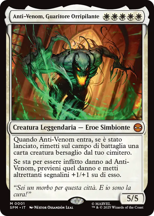Magic Marvel Spider-man 1 Anti-Venom, Guaritore Orripilante