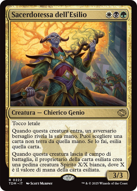 Tarkir la Dracotempesta 222 Sacerdotessa dell'Esilio