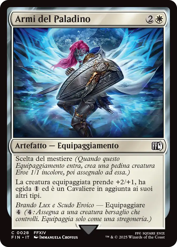 Final Fantasy foil 534 Armi del Paladino foil