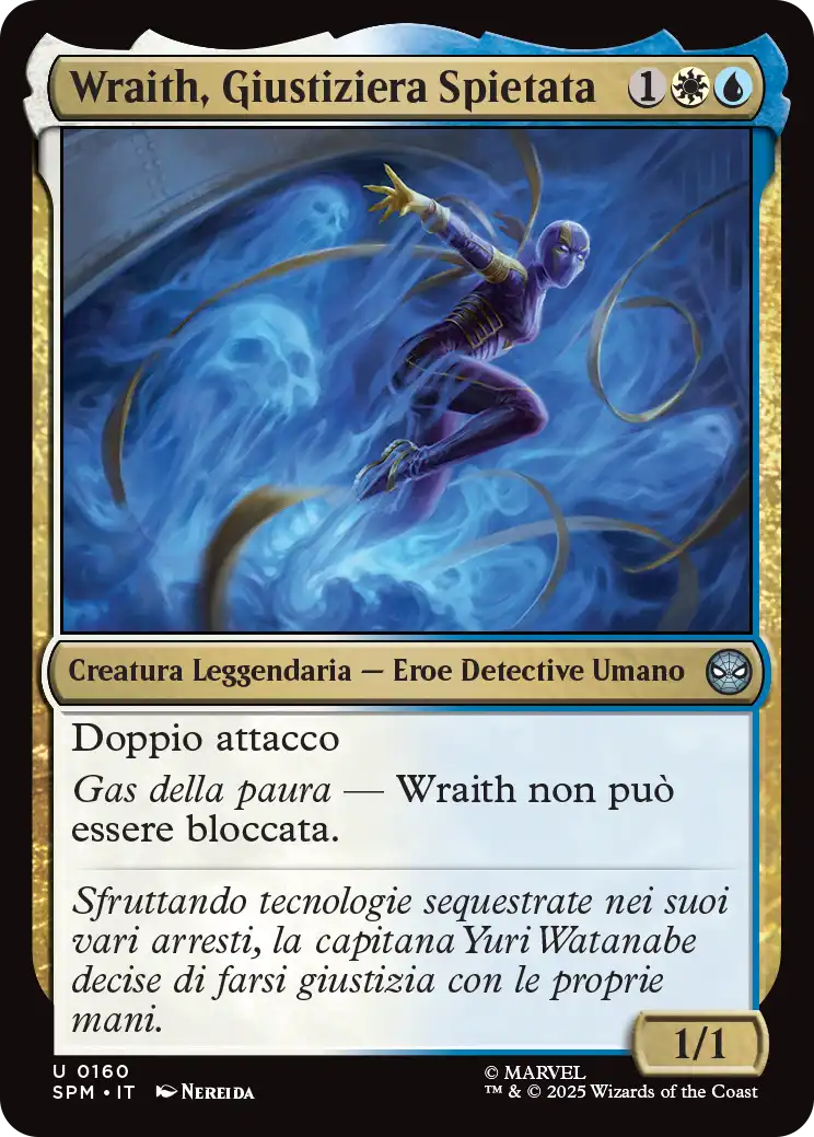 Magic Marvel Spider-man 324 Wraith, Giustiziera Spietata foil
