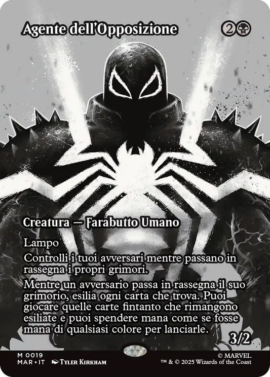 Magic Marvel Spider-man 250 Agente dell'opposizione Source Material Cads