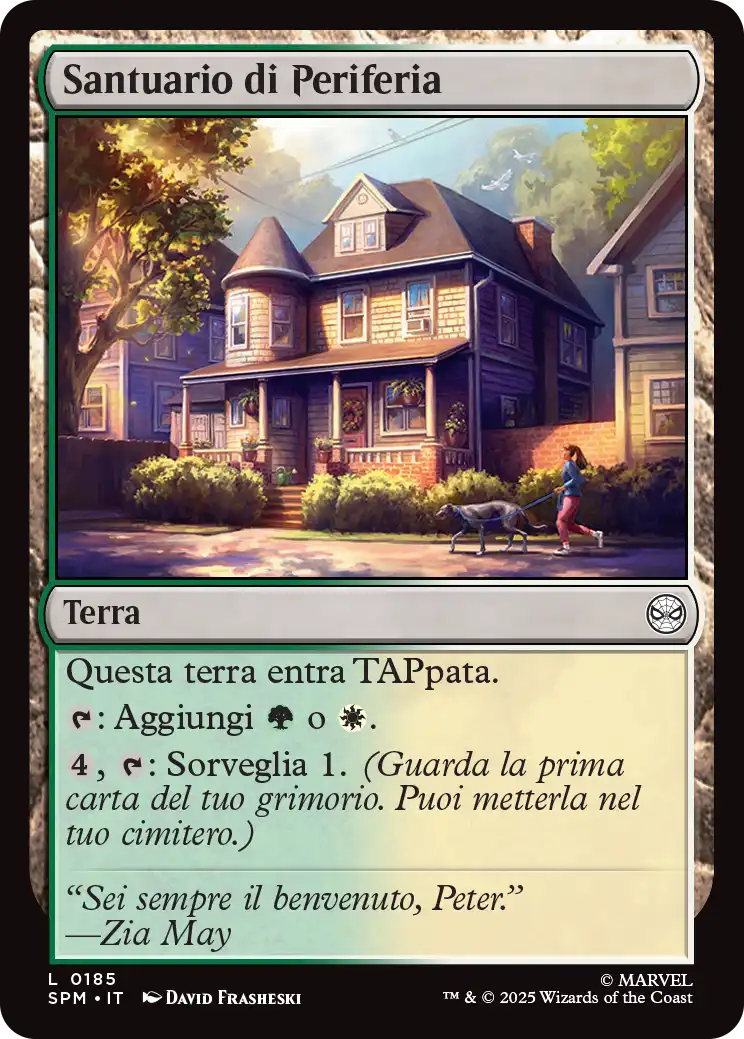 Magic Marvel Spider-man 185 Santuario di Periferia