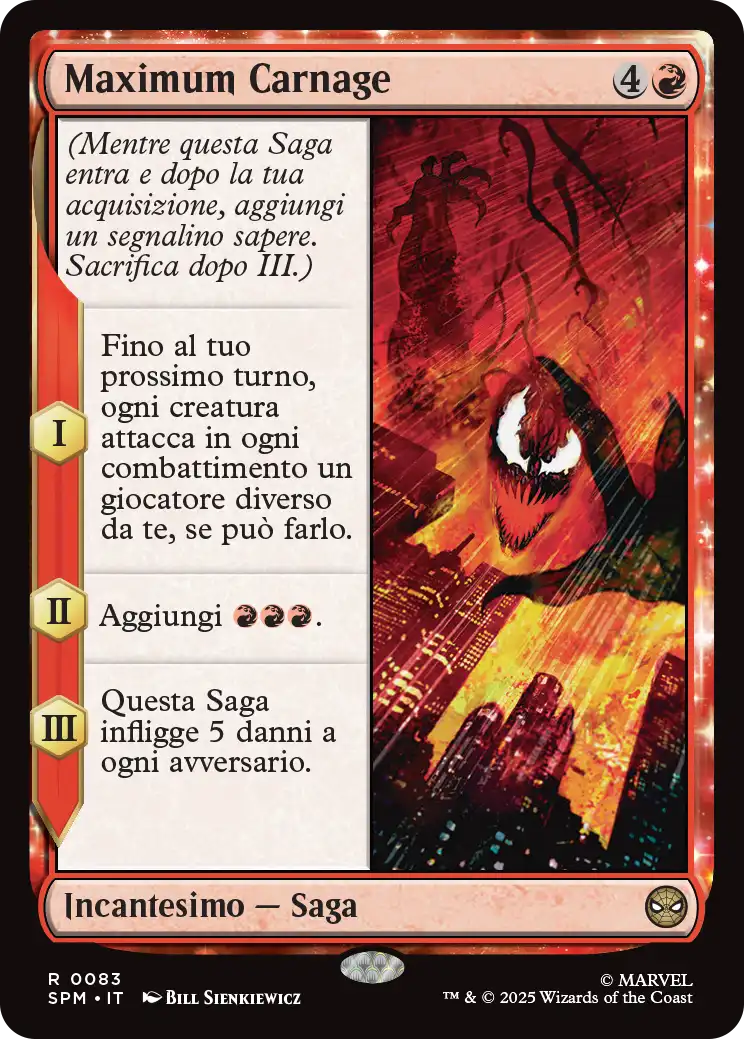 Magic Marvel Spider-man 83 Maximum Carnage