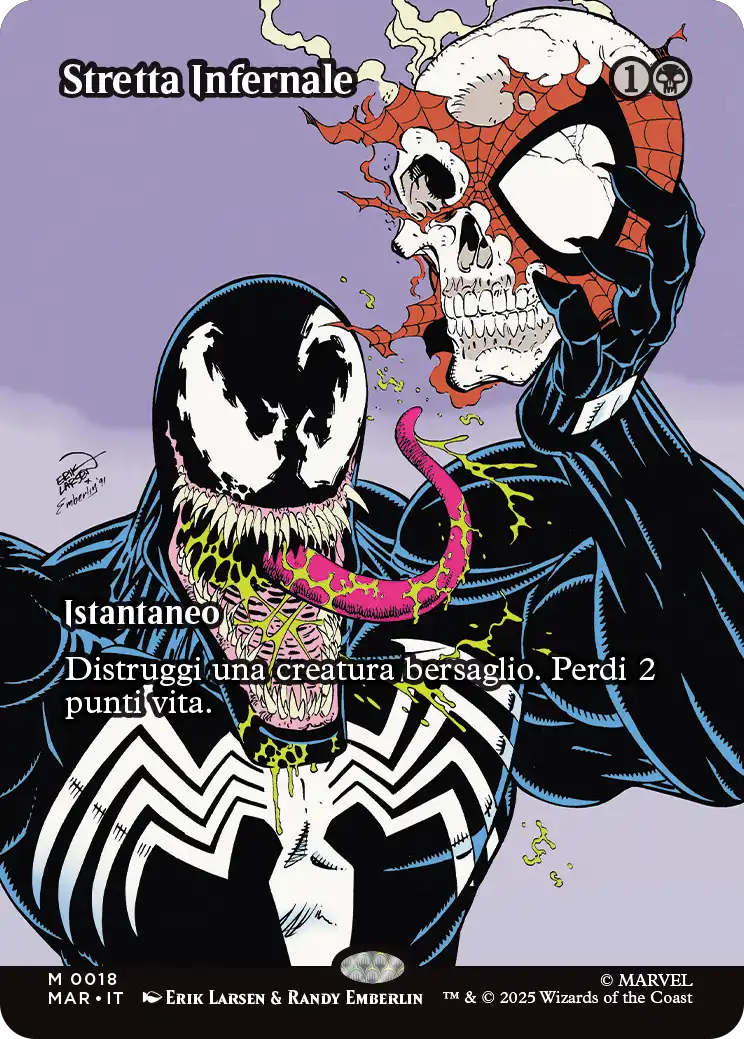 Magic Marvel Spider-man 249 Stretta Infernale Source Material Cads