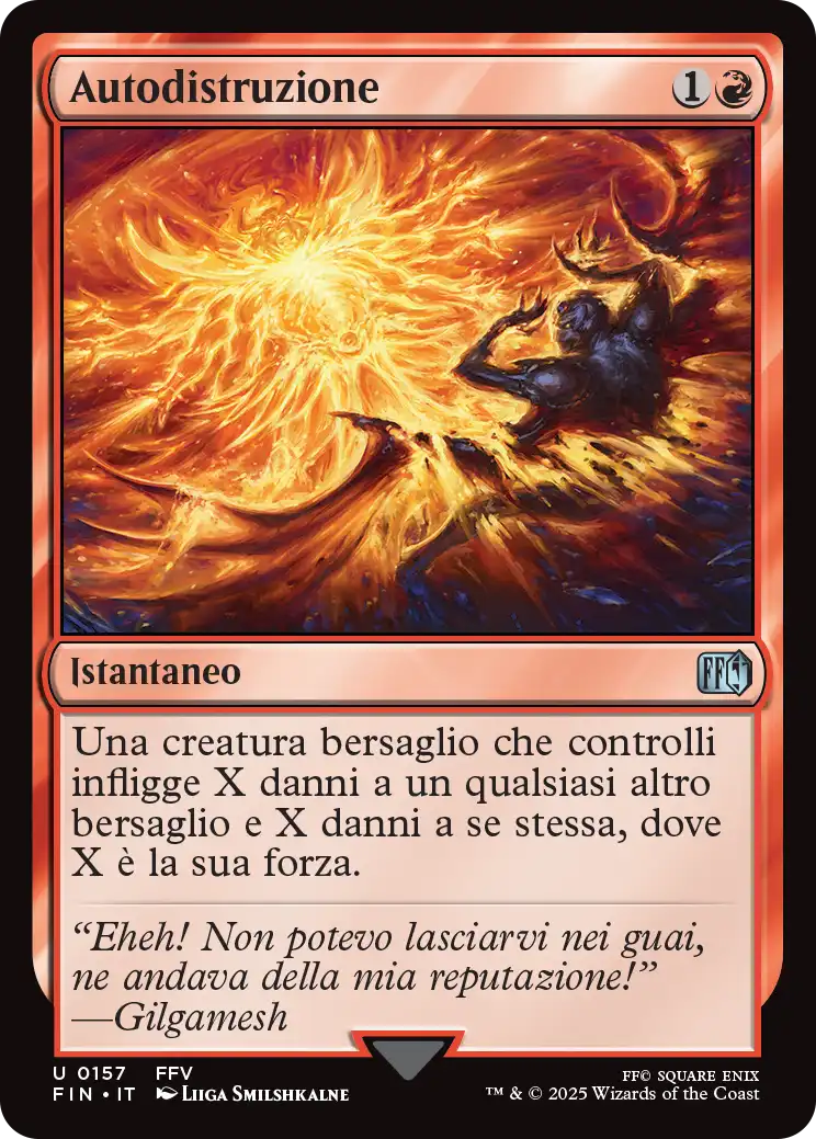 Final Fantasy 157 Autodistruzione