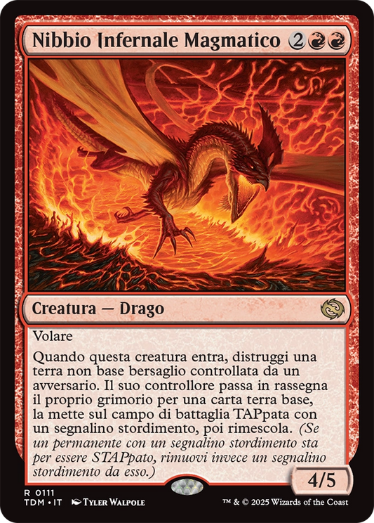 Tarkir la Dracotempesta 111 Nibbio Infernale Magmatico