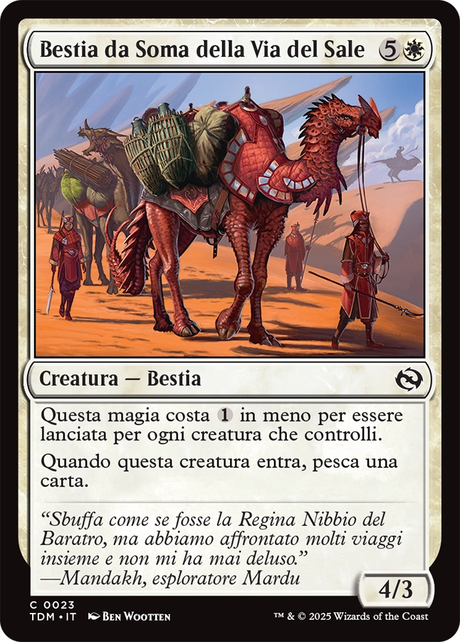 Tarkir la Dracotempesta 23 Bestia da Soma della Via del Sale