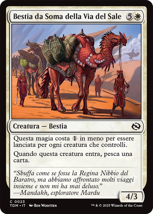 Tarkir la Dracotempesta 23 Bestia da Soma della Via del Sale