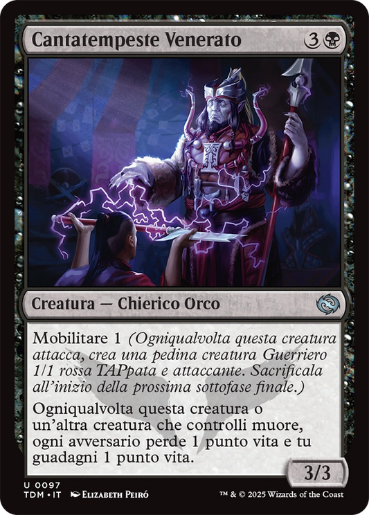 Tarkir la Dracotempesta 97 Cantatempeste Venerato