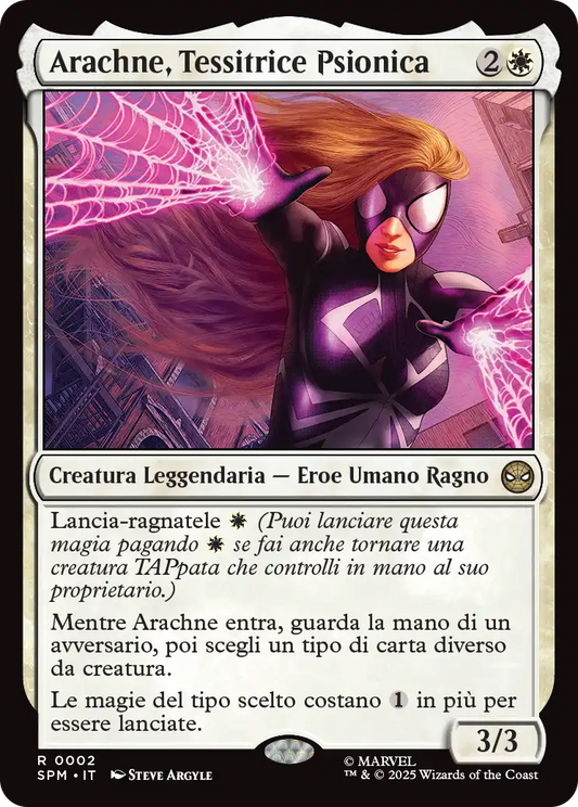 Magic Marvel Spider-man 2 Arachne, Tessitrice Psionica