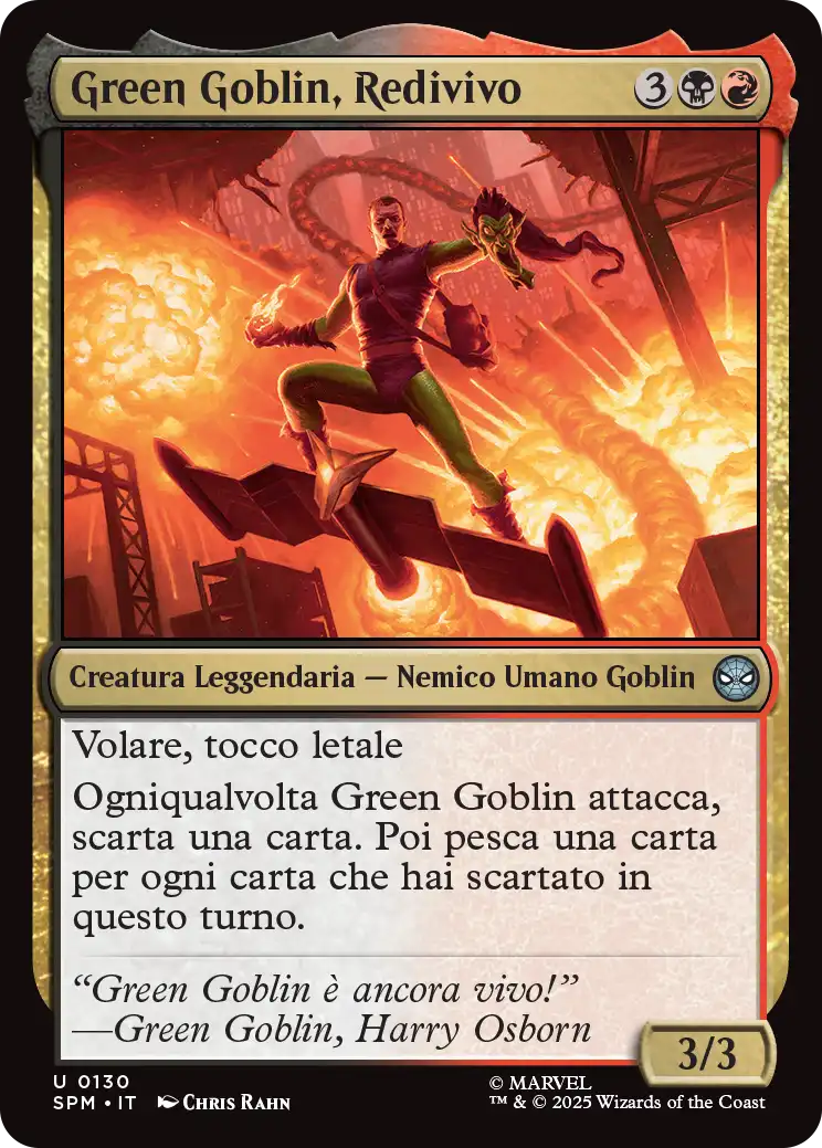 Magic Marvel Spider-man 130 Green Goblin, Redivivo