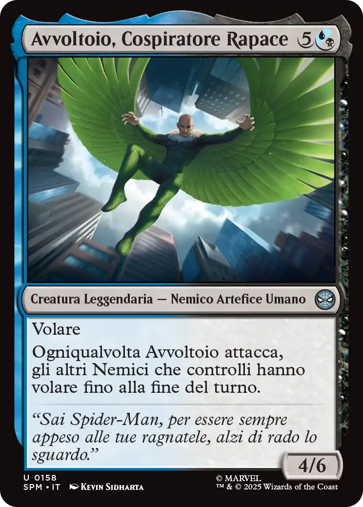 Magic Marvel Spider-man 158 Avvoltoio, Cospiratore Rapace