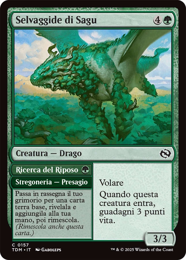 Tarkir la Dracotempesta 157 Selvaggide di Sagu