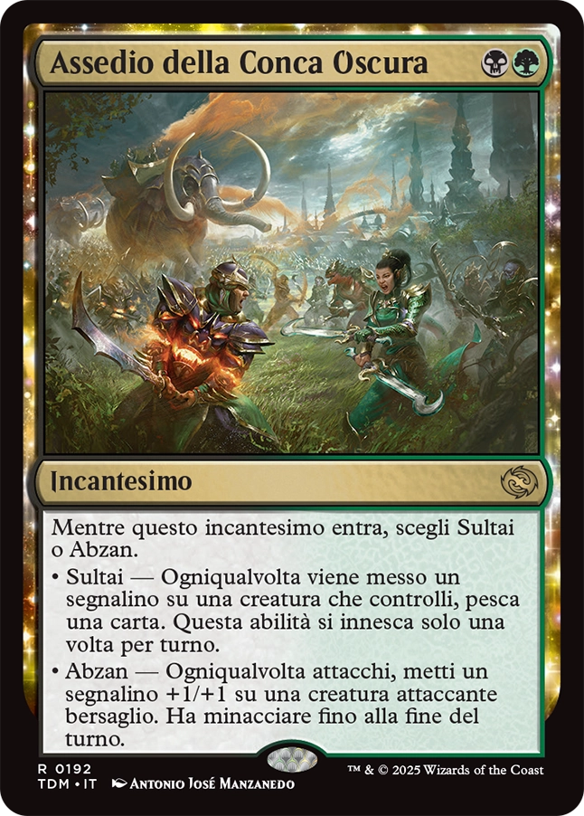 Tarkir la Dracotempesta 472 Assedio della Conca Oscura foil