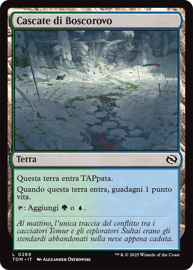 Tarkir la Dracotempesta 486 Cascate di Boscorovo foil