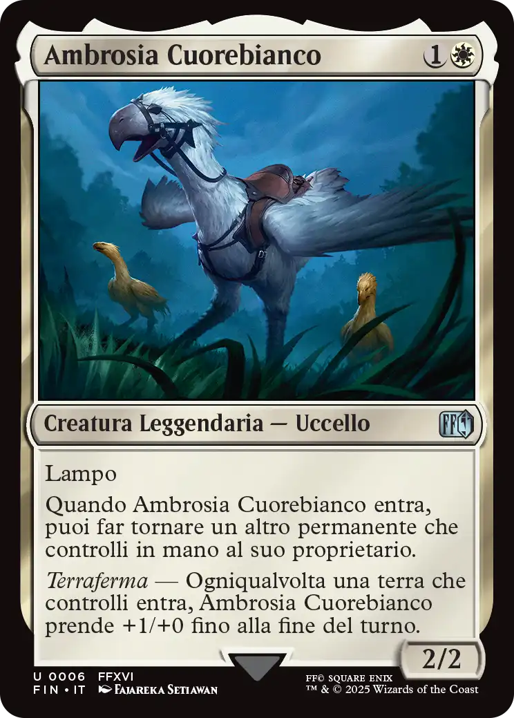 Final Fantasy foil 529 Ambrosia Cuorebianco foil