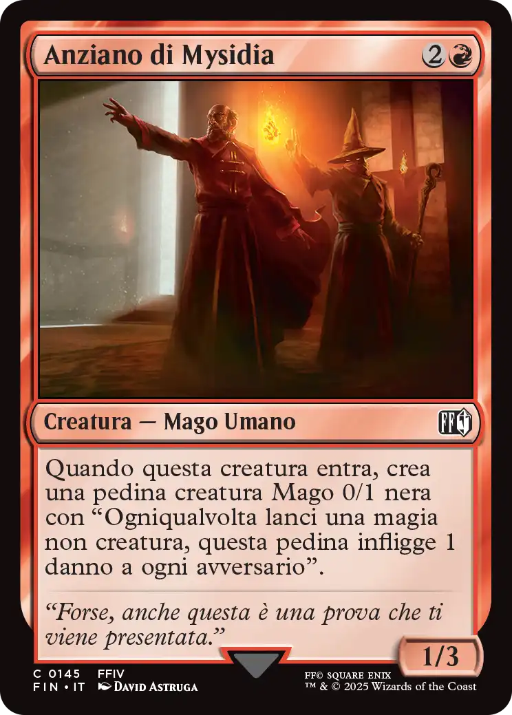 Final Fantasy foil 559 Anziano di Mysidia foil