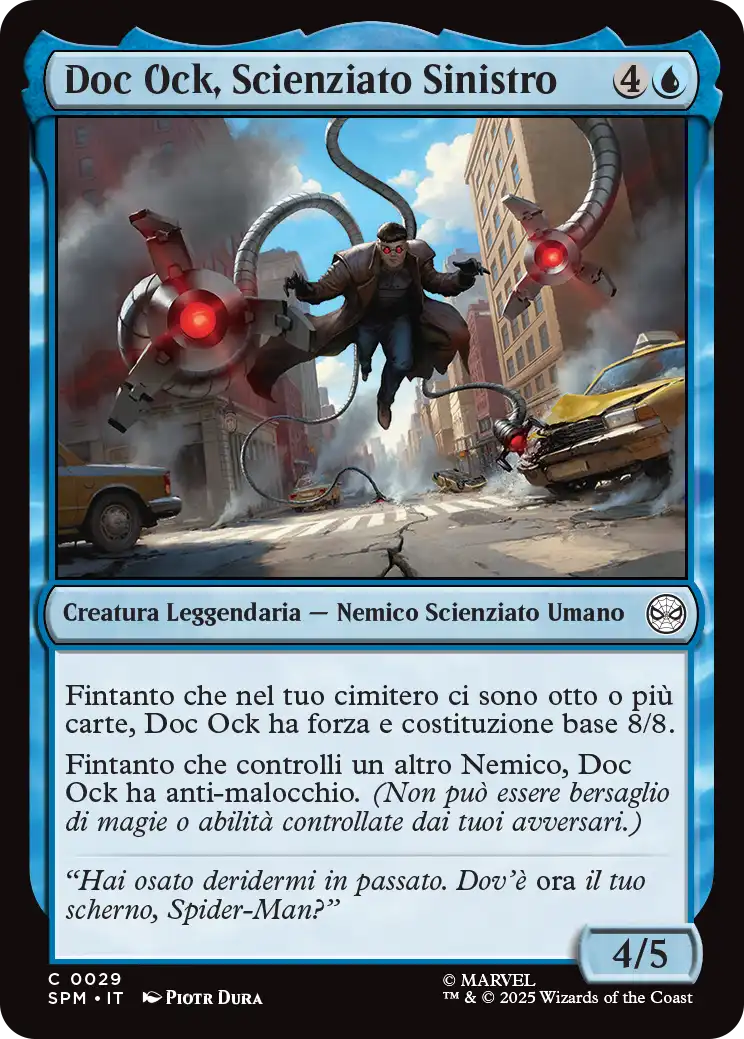 Magic Marvel Spider-man 286 Doc Ock, Scienziato Sinistro foil