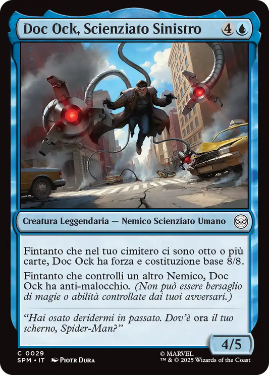 Magic Marvel Spider-man 286 Doc Ock, Scienziato Sinistro foil