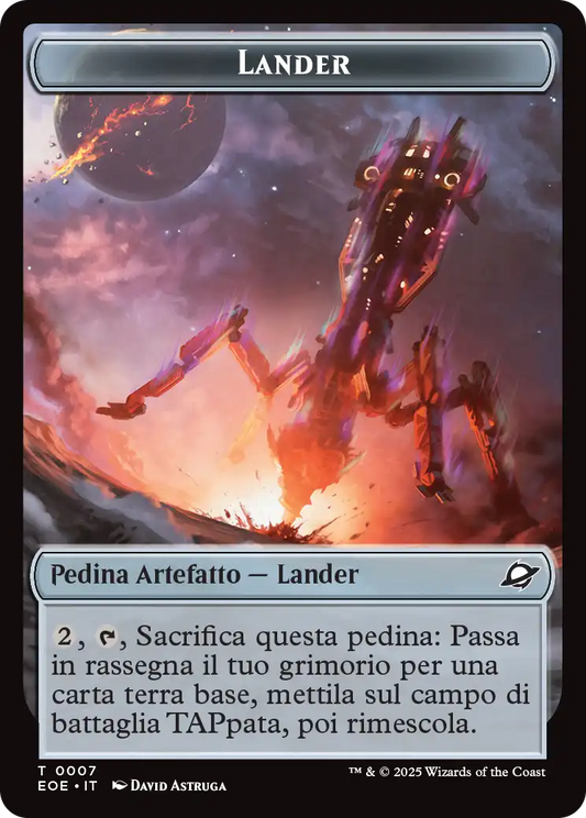 Ai Confini dell' eternità 332 Lander/robot token