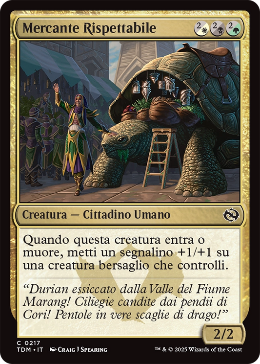 Tarkir la Dracotempesta 217 Mercante Rispettabile