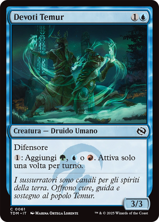 Tarkir la Dracotempesta 61 Devoti Temur