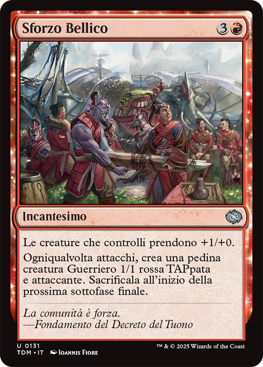 Tarkir la Dracotempesta 131 Sforzo Bellico
