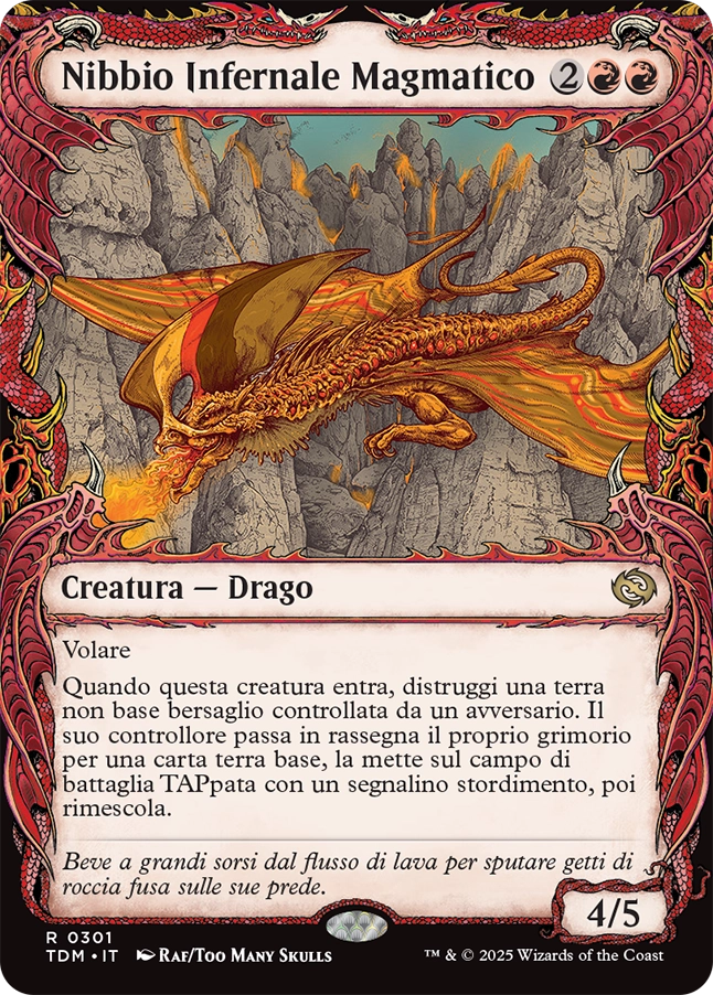 Tarkir la Dracotempesta 301 Nibbio Infernale Magmatico (V.1) extra