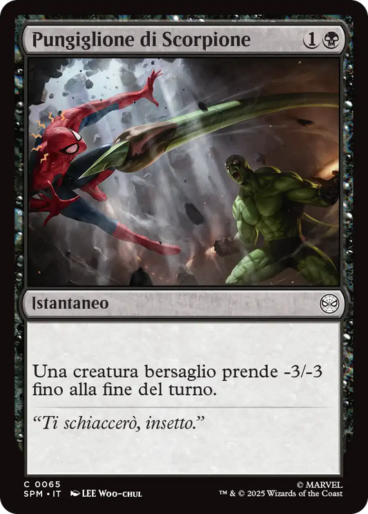 Magic Marvel Spider-man 300 Pungiglione di Scorpione foil