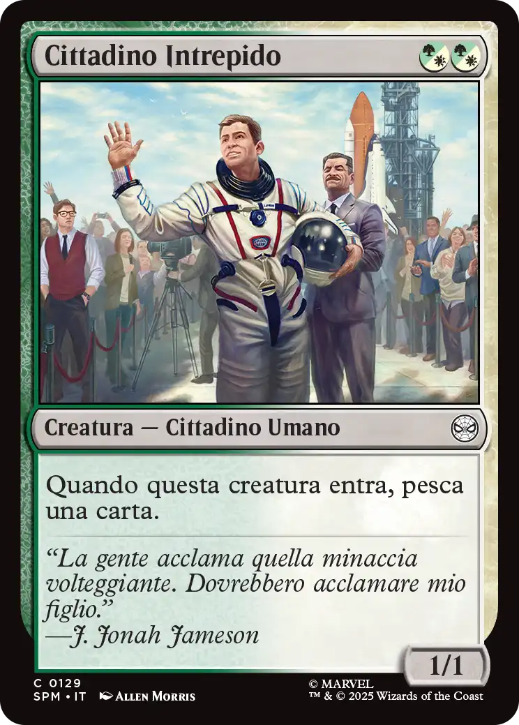 Magic Marvel Spider-man 317 Cittadino Intrepido foil