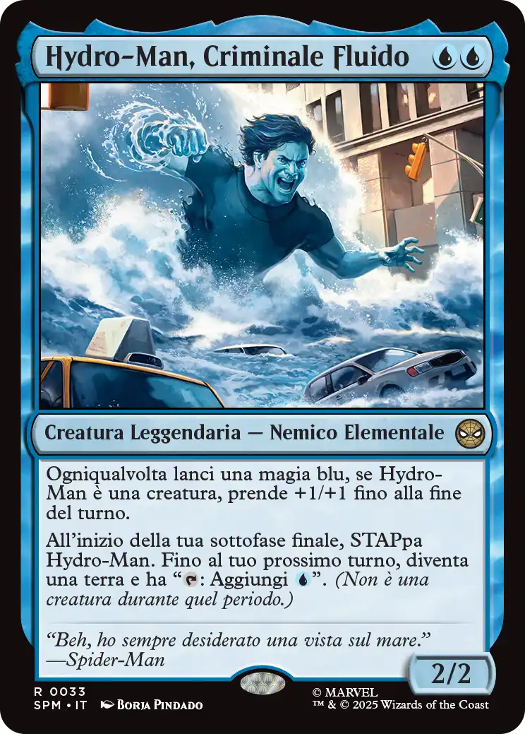 Magic Marvel Spider-man 288 Hydro-Man, Criminale Fluido foil