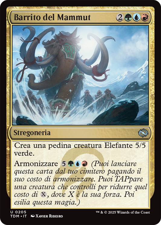 Tarkir la Dracotempesta 205 Barrito del Mammut