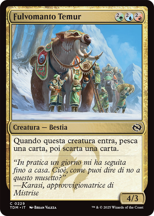 Tarkir la Dracotempesta 229 Fulvomanto Temur